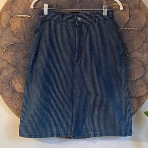 Levi’s Pinstripe Denim Skirt